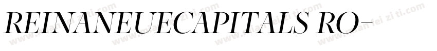 ReinaNeueCapitals Ro字体转换